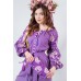 Embroidered boho dress "Charm" Lilac